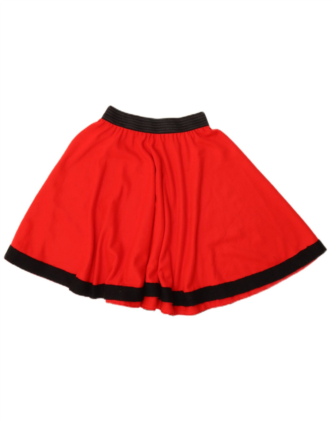 Vintage Womens Mini Skirt W22 2XS Red Colourblock