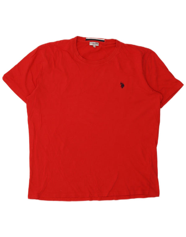 U.S. Polo Assn. Mens T-Shirt Top XL Red Cotton