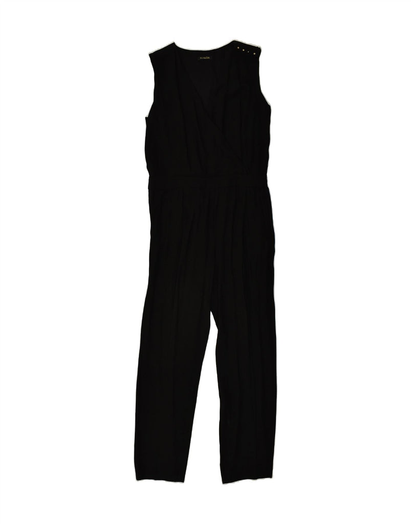 MASSIMO DUTTI Womens Jumpsuit UK 12 Medium Black | Vintage Massimo Dutti | Thrift | Second-Hand Massimo Dutti | Used Clothing | Messina Hembry 