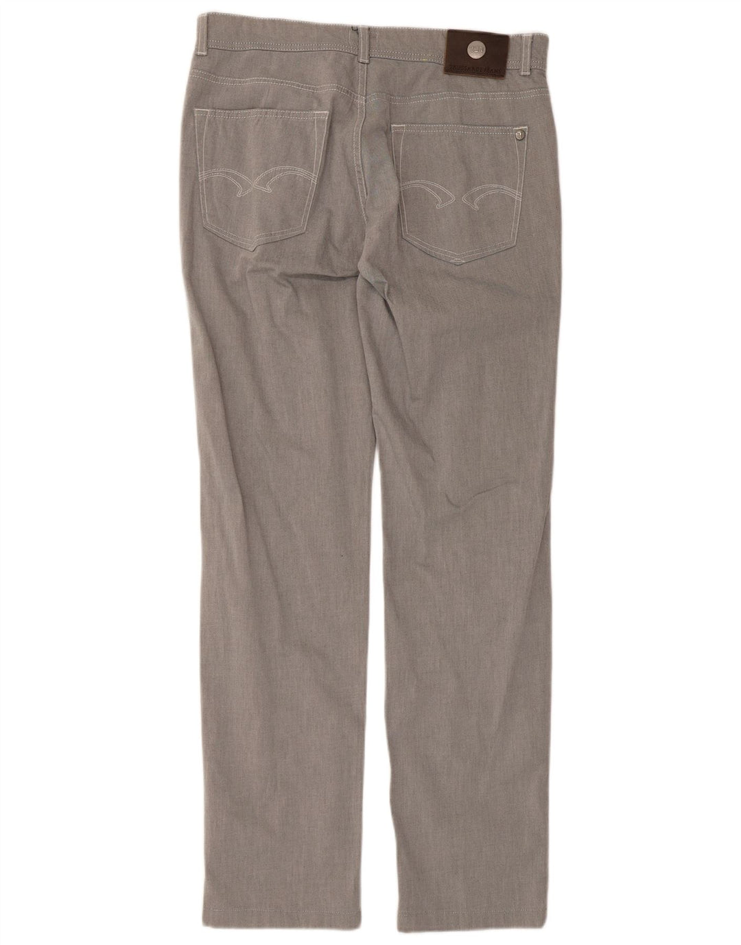 Trussardi Mens Straight Casual Trousers W32 L32 Grey