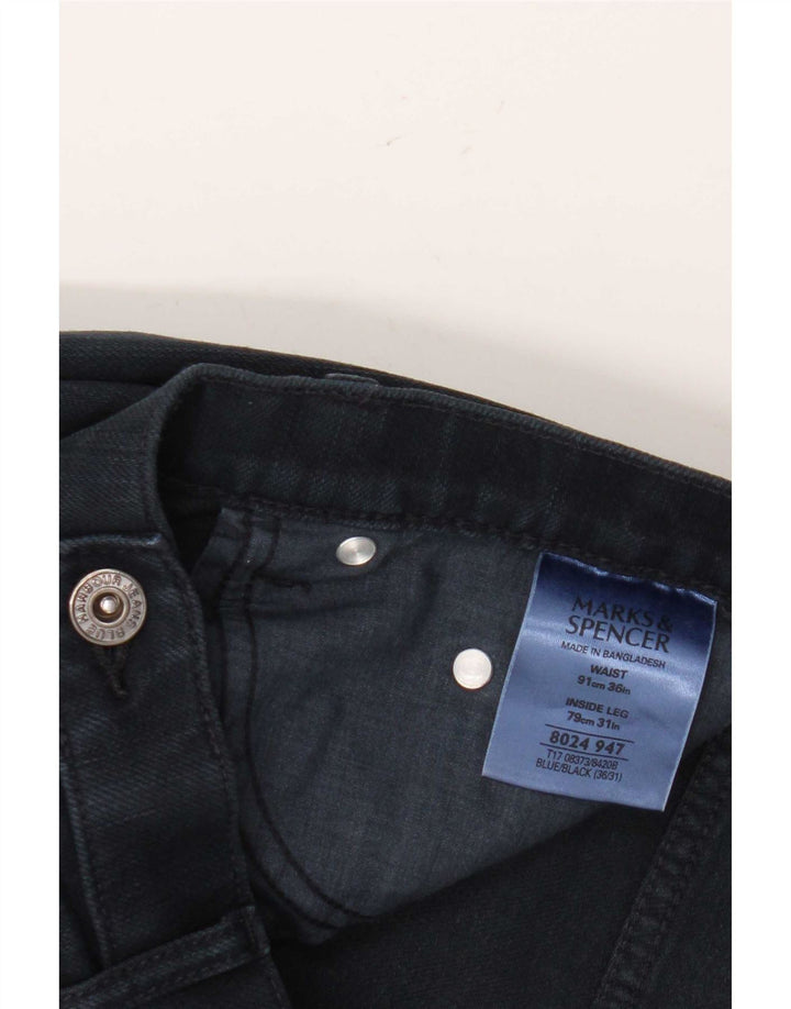 Marks & Spencer Mens Blue Harbour Straight Jeans W36 L31 Navy Blue Cotton