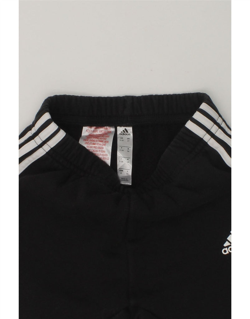 ADIDAS Boys Tracksuit Trousers Joggers 2-3 Years Black Cotton | Vintage Adidas | Thrift | Second-Hand Adidas | Used Clothing | Messina Hembry 