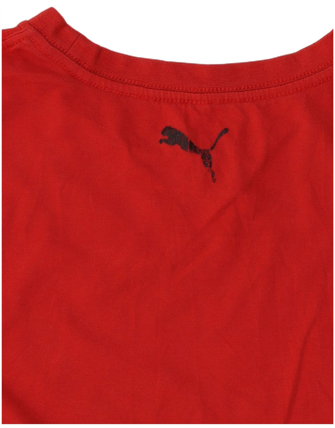 PUMA Boys Graphic T-Shirt Top 10-11 Years Medium  Red Cotton