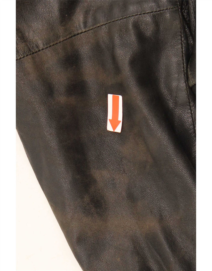 Vintage Mens Leather Jacket UK 40 Large Black