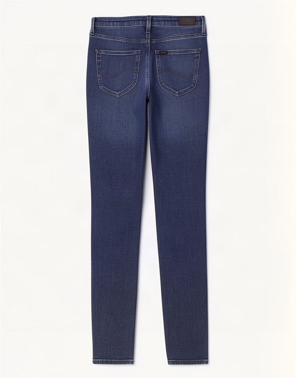 Lee Womens Scarlett Skinny Jeans W26 L31 Blue Cotton