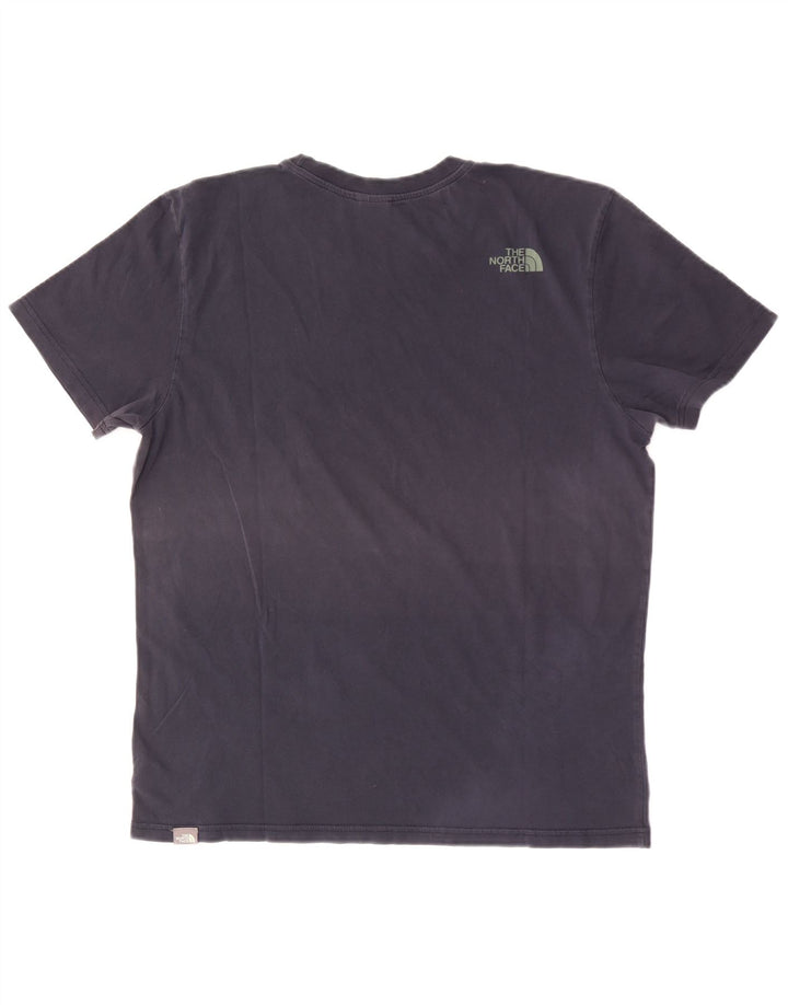 The North Face Mens T-Shirt Top Large Navy Blue Cotton
