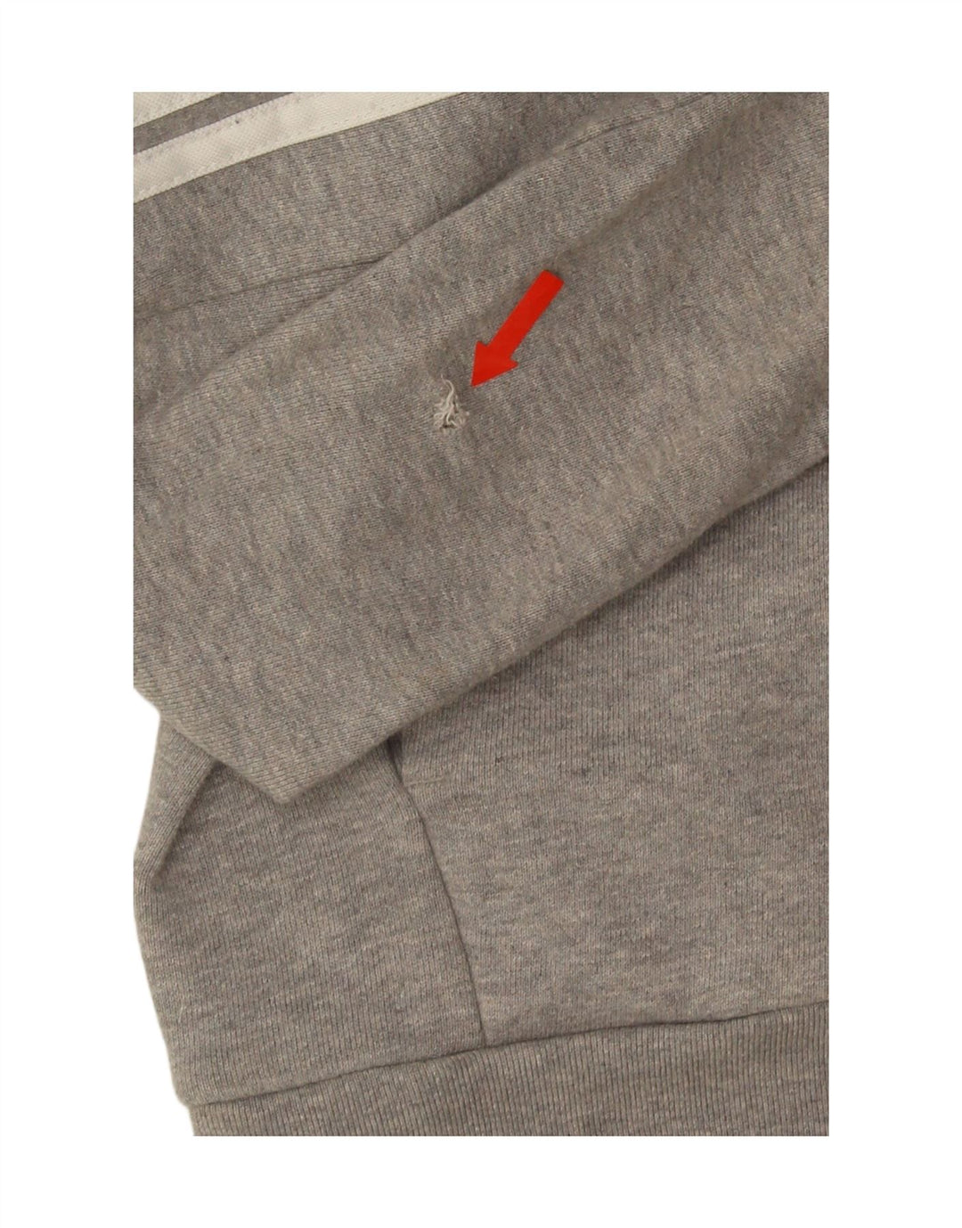 Adidas Mens Regular Fit Zip Hoodie Sweater Medium Grey Cotton