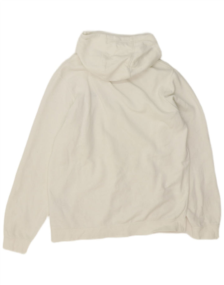 Nike Mens Hoodie Jumper Large White Cotton