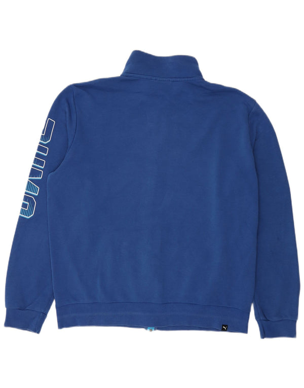 Puma Mens Graphic Tracksuit Top Jacket Large Blue