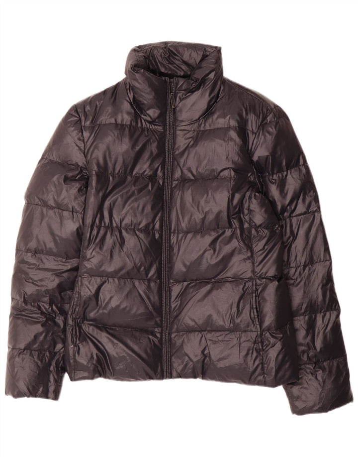 Benetton Womens Padded Jacket UK 12 Medium Black