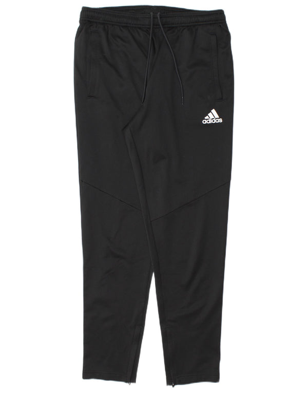 Adidas Mens Tracksuit Trousers Medium Black Polyester