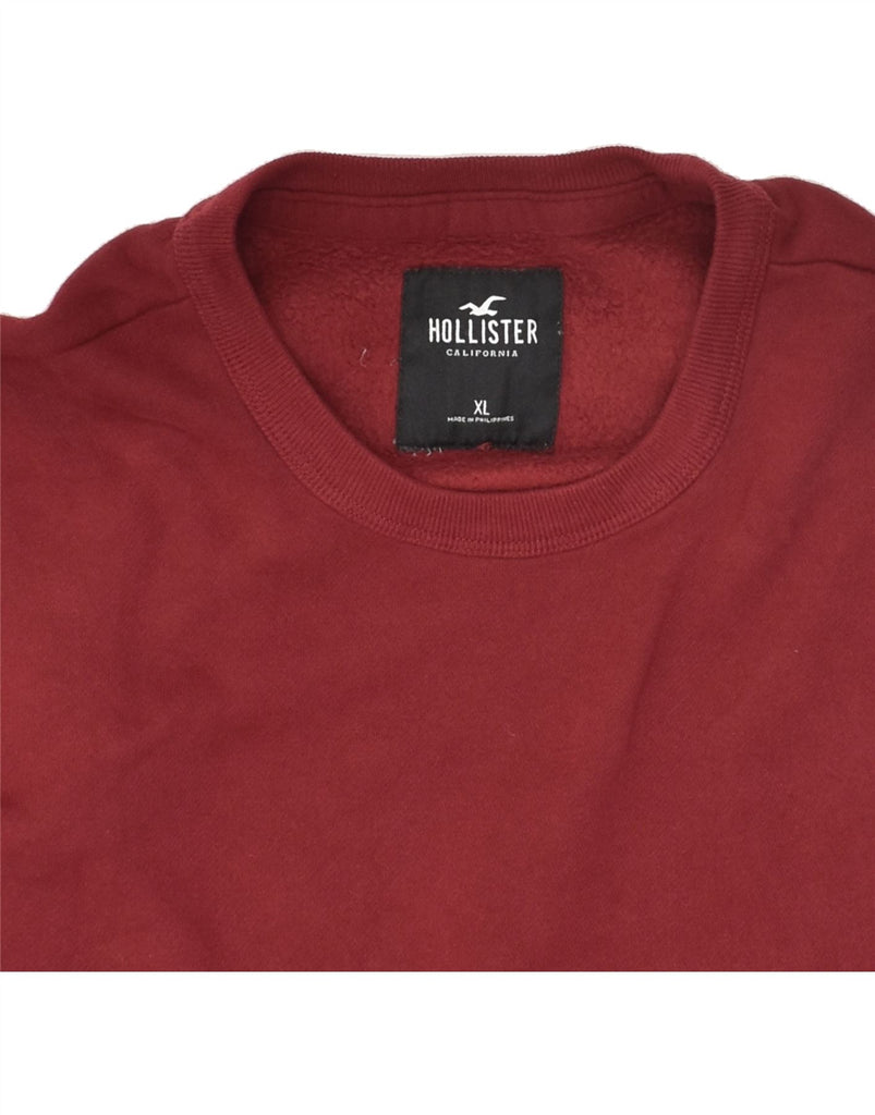 HOLLISTER Mens Sweatshirt Jumper XL Red Cotton | Vintage Hollister | Thrift | Second-Hand Hollister | Used Clothing | Messina Hembry 