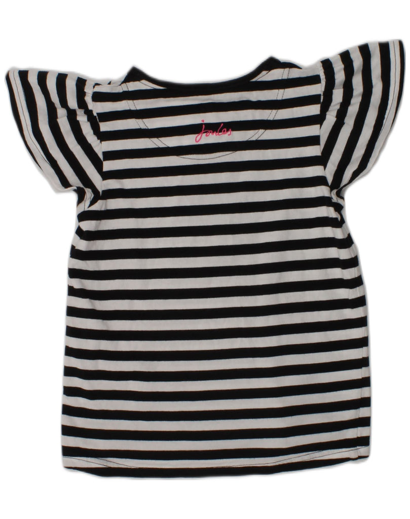 JOULES Girls Tunic Top 2-3 Years Black Striped | Vintage Joules | Thrift | Second-Hand Joules | Used Clothing | Messina Hembry 