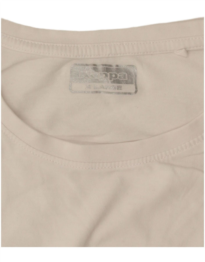 Kappa Mens T-Shirt Top XL White