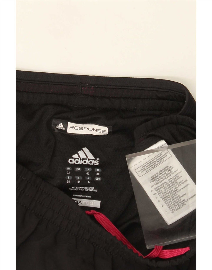 Adidas Womens Climacool Sport Shorts UK 12 Medium Black Polyester