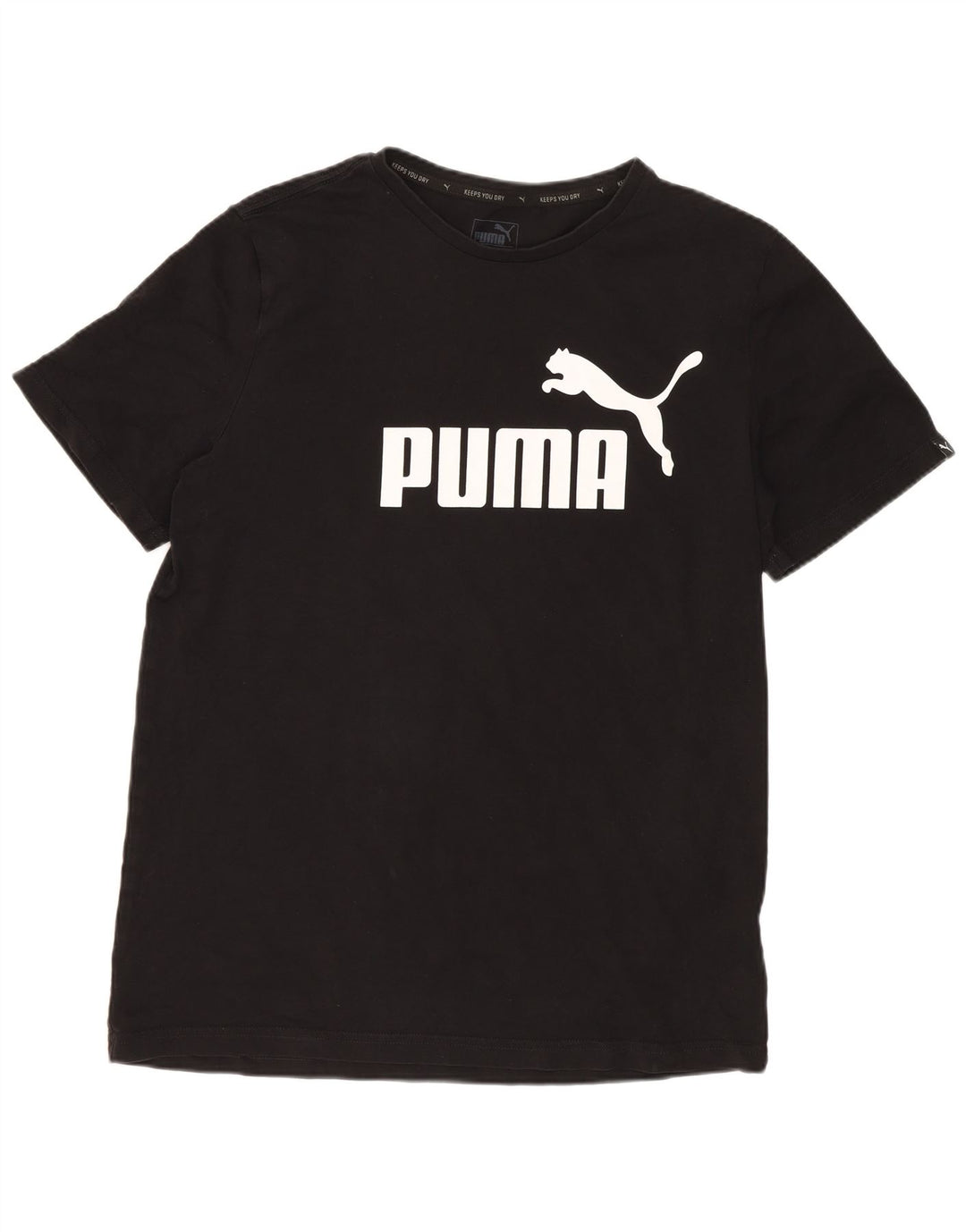 Puma Boys Graphic T-Shirt Top 15-16 Years Black