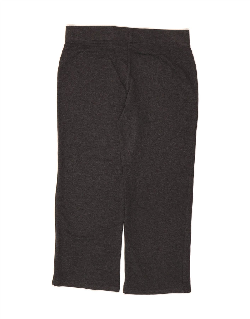 MARKS & SPENCER Womens Tracksuit Trousers UK 14 Large Grey Cotton Vintage Marks & Spencer and Second-Hand Marks & Spencer from Messina Hembry 