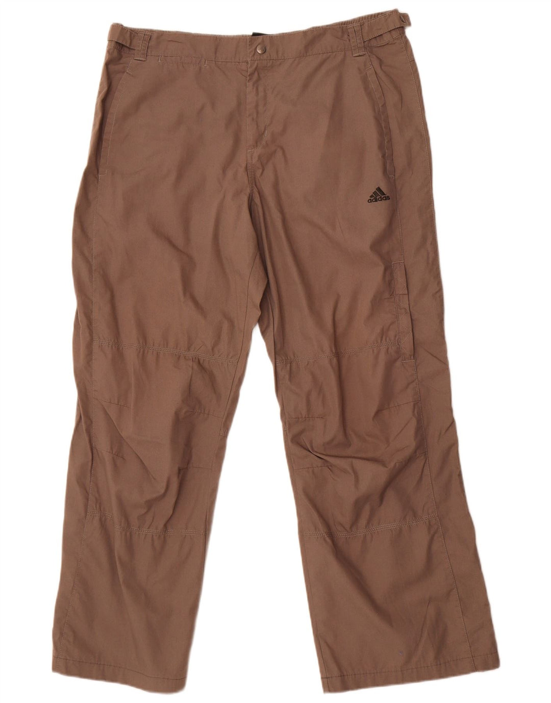 Adidas Mens Straight Cargo Trousers Large W38 L30 Beige Cotton