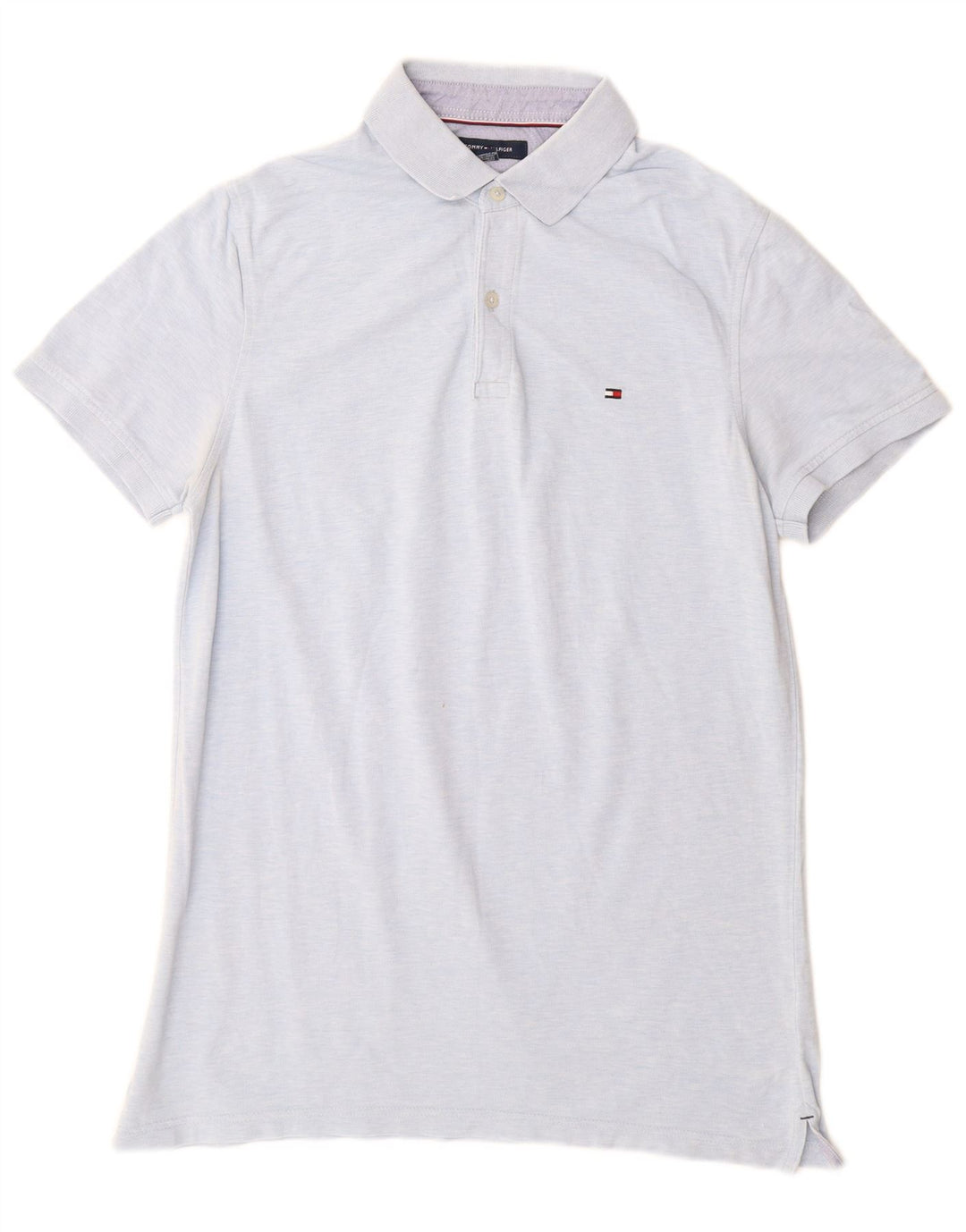 Tommy Hilfiger Mens Slim Fit Polo Shirt Medium Blue Cotton