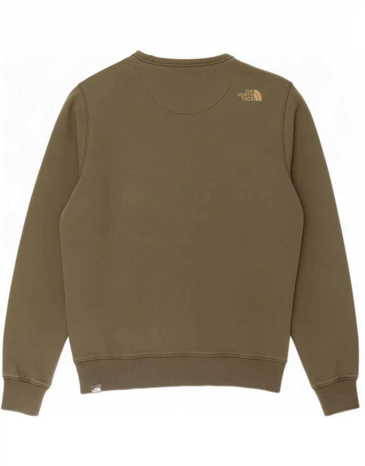 The North Face Mens Graphic Sweatshirt Jumper Medium Khaki Cotton