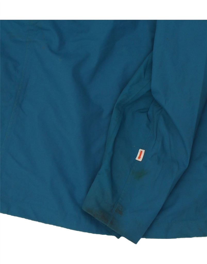 MOUNTAIN WAREHOUSE Womens Hooded Rain Jacket UK 18 XL Blue Nylon | Vintage Mountain Warehouse | Thrift | Second-Hand Mountain Warehouse | Used Clothing | Messina Hembry 