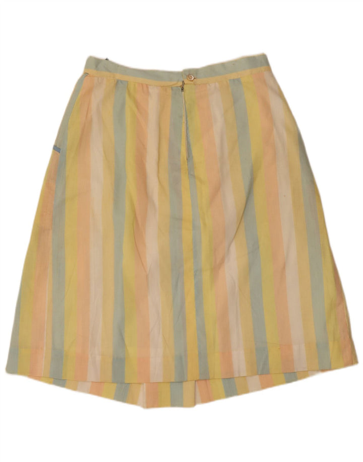 Vintage Womens A-Line Skirt W32 Large  Multicoloured Striped