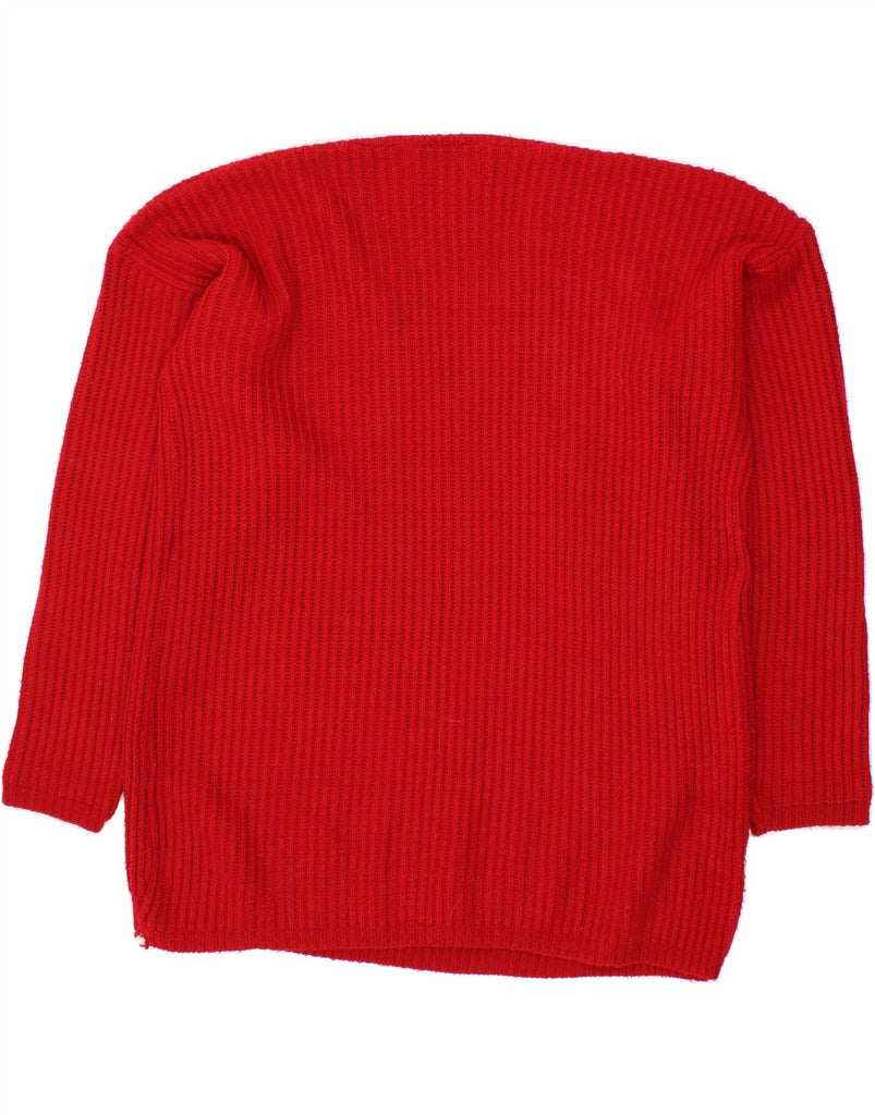COLLECTION Mens V-Neck Jumper Sweater Large Red Vintage Collection and Second-Hand Collection from Messina Hembry 