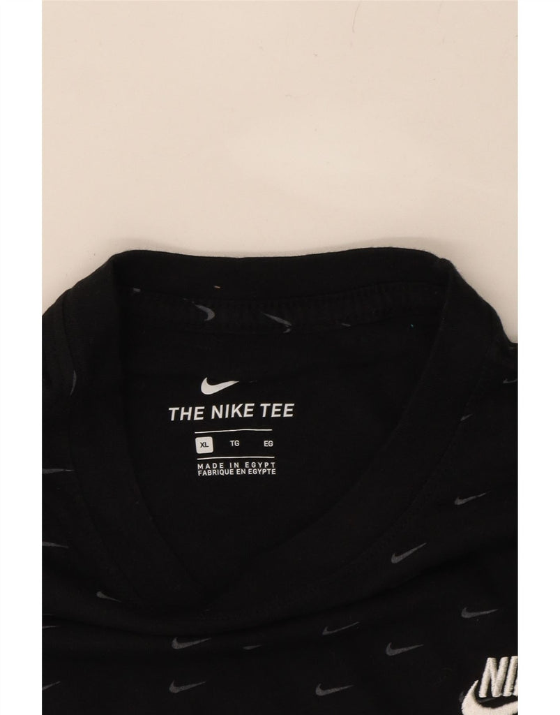 NIKE Mens Graphic T-Shirt Top XL Black Vintage Nike and Second-Hand Nike from Messina Hembry 