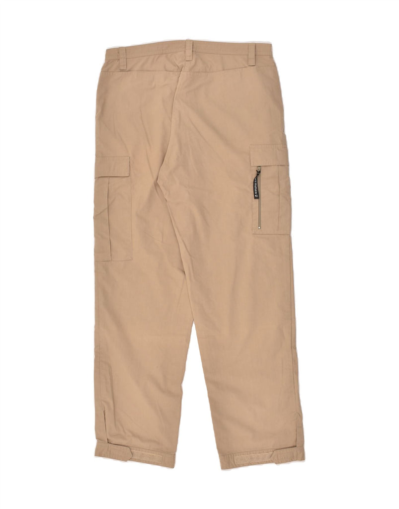 JACK WOLFSKIN Womens Straight Cargo Trousers W35 L29 Beige Polyester Vintage Jack Wolfskin and Second-Hand Jack Wolfskin from Messina Hembry 