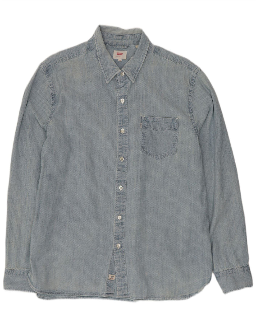 Levi's Mens Shirt XL Blue Cotton