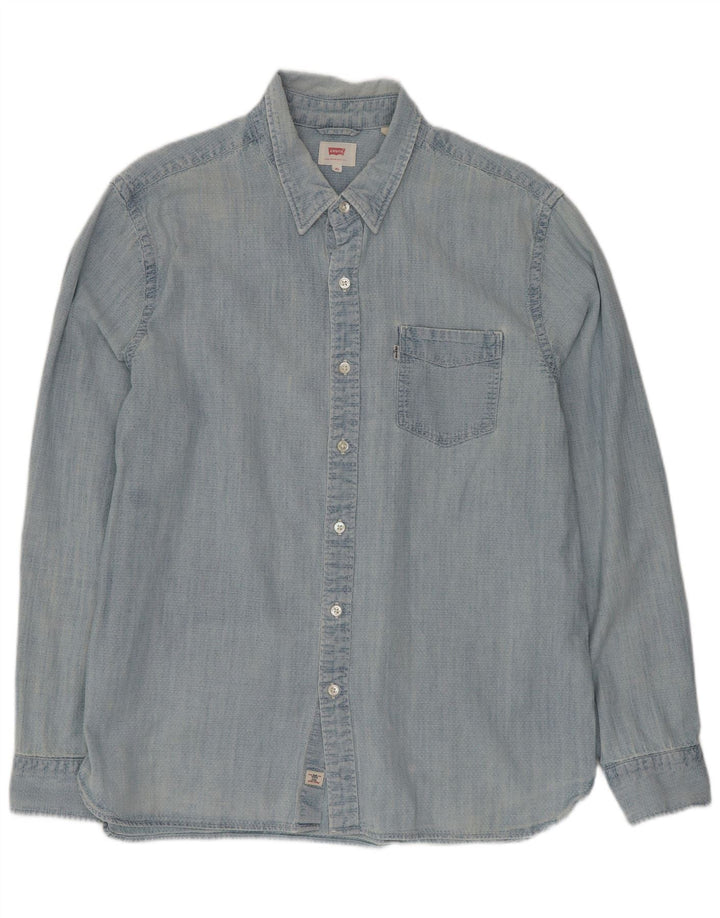 Levi's Mens Shirt XL Blue Cotton