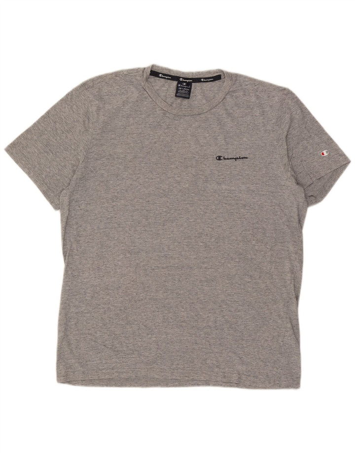 Champion Mens T-Shirt Top 2XL Grey Flecked Cotton