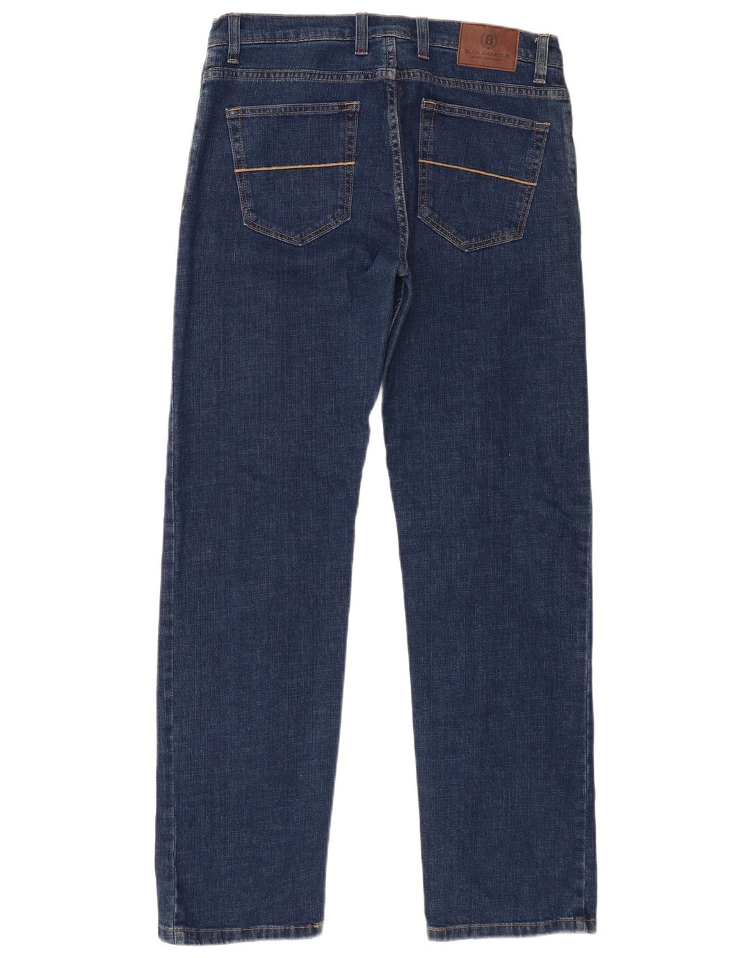 Marks & Spencer Mens Blue Harbour Straight Jeans W34 L33 Blue Cotton