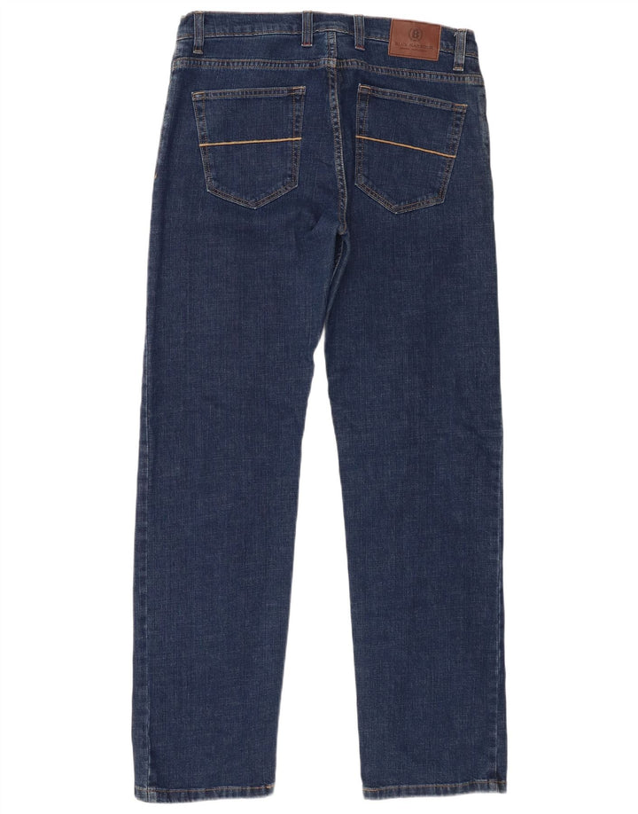 Marks & Spencer Mens Blue Harbour Straight Jeans W34 L33 Blue Cotton