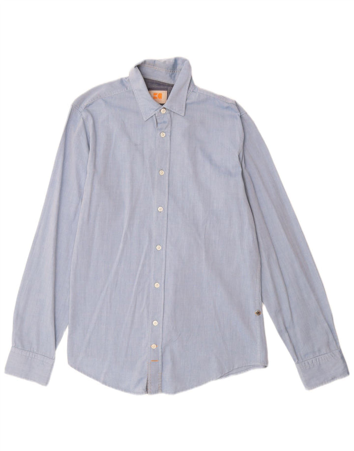 HUGO BOSS Mens Shirt Small Blue