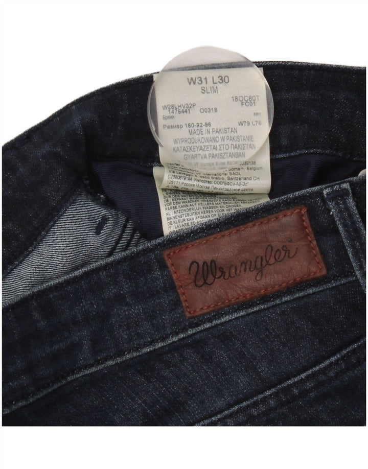 Wrangler Womens Slim Jeans W31 L30 Blue Cotton