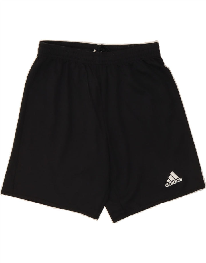 ADIDAS Boys Climalite Sport Shorts 11-12 Years Black Polyester Vintage Adidas and Second-Hand Adidas from Messina Hembry 