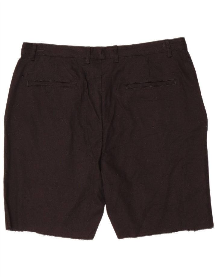Zara Mens Chino Shorts EU 46 XL W36 Black