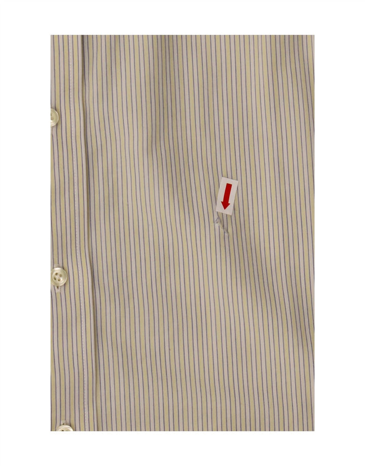 BROOKS BROTHERS Mens Formal Shirt Size 16 1/2 Large Grey Pinstripe Vintage Brooks Brothers and Second-Hand Brooks Brothers from Messina Hembry 