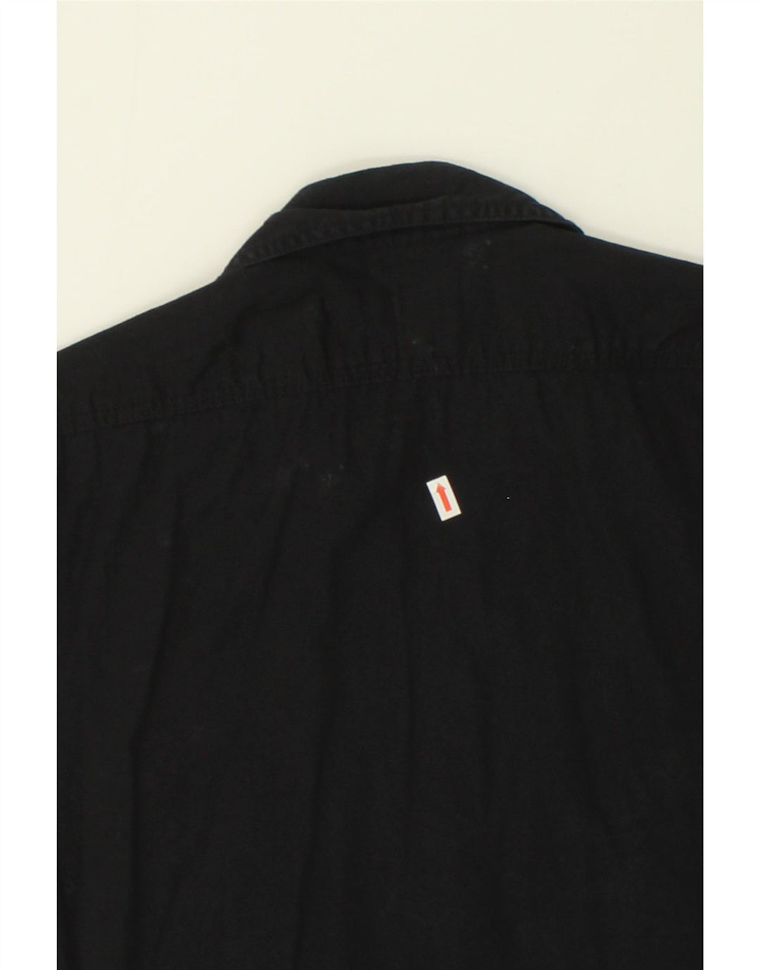 JULES Mens Short Sleeve Fitted Shirt Large Black Vintage Jules and Second-Hand Jules from Messina Hembry 