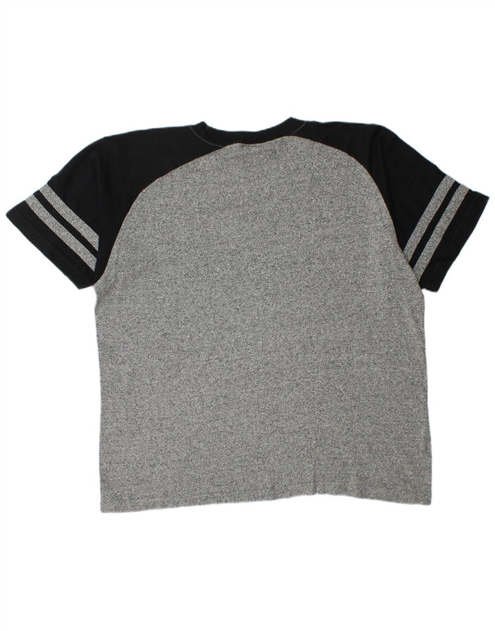 Champion Mens T-Shirt Top XL Grey Colourblock