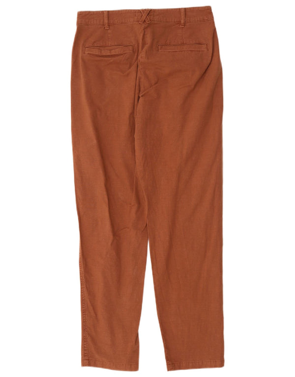 White Stuff Womens Slim Chino Trousers UK 10 Small W30 L29 Brown Cotton