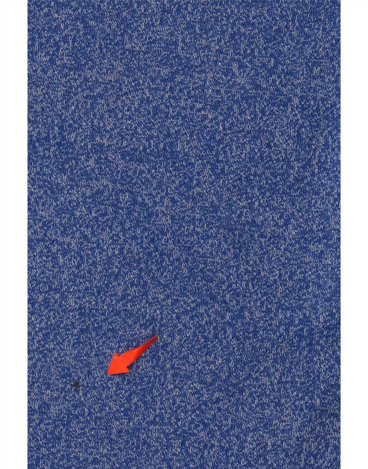 SUPERDRY Mens Real Graphic T-Shirt Top Small Blue Flecked Cotton