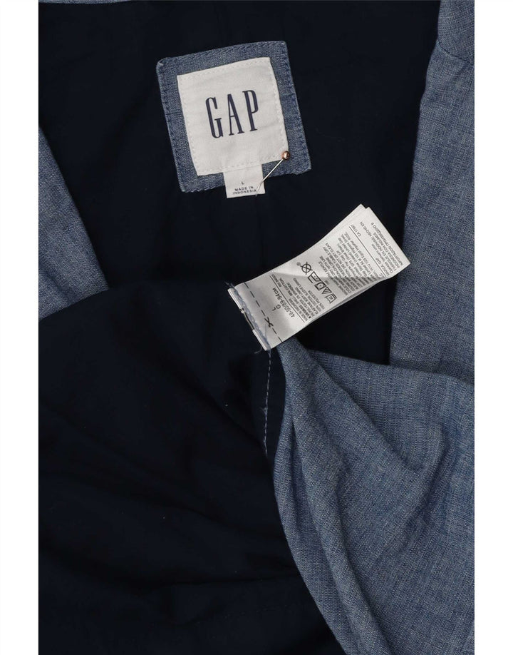 Gap Mens 2 Button Blazer Jacket UK 40 Large Blue Cotton