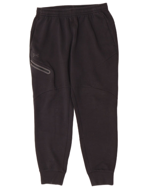 Under Armour Mens Tracksuit Trousers Joggers Large Black Polyester