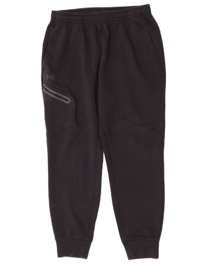 Under Armour Mens Tracksuit Trousers Joggers Large Black Polyester