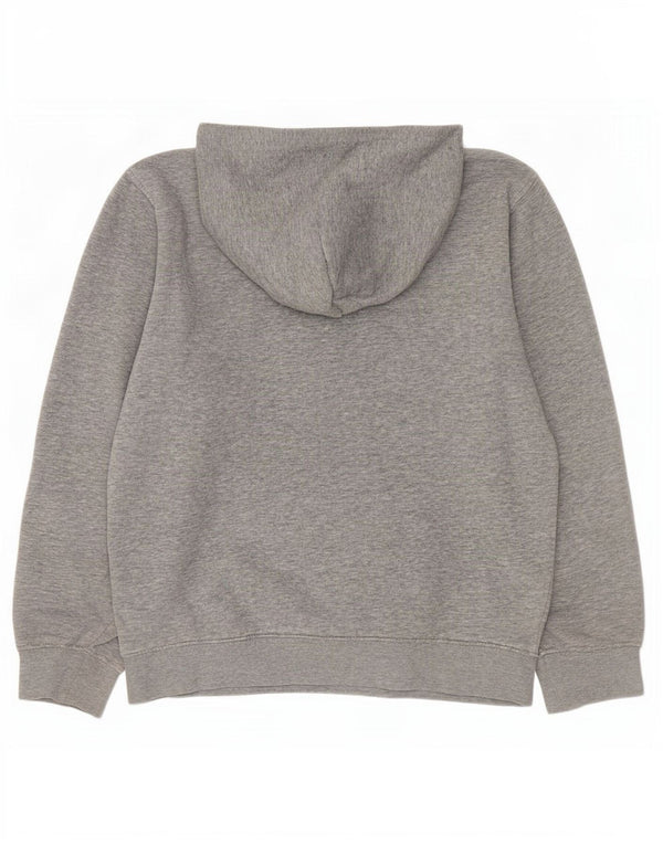 Champion Womens Graphic Oversized Hoodie Jumper UK 10 Small Grey Flecked