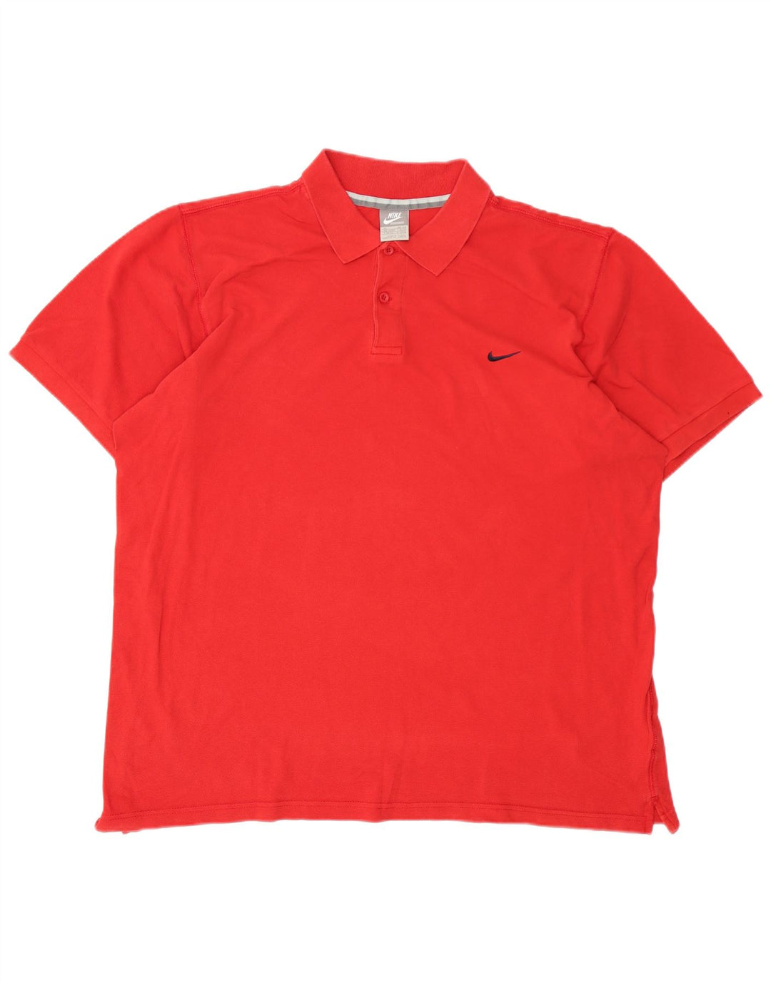 NIKE Mens Polo Shirt UK 45/47 XL Red Cotton