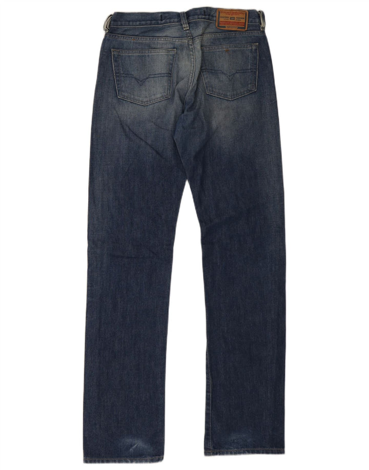 Diesel Mens Straight Jeans W29 L33 Blue Cotton