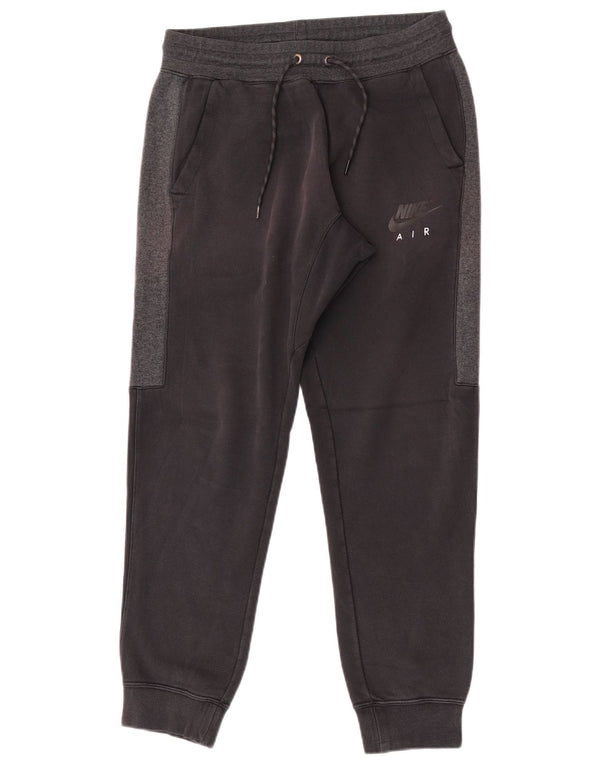 Nike Mens Tracksuit Trousers Joggers Medium Black Colourblock Cotton